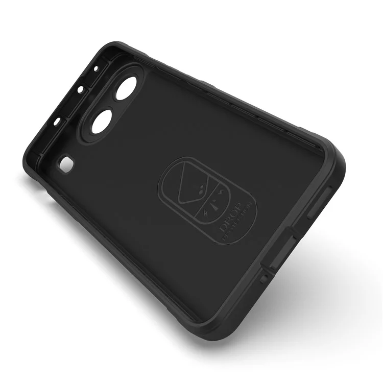 Для чехла OnePlus Nord 4 Anti-Drop Soft TPU Rugged Phone Back Cover - Black