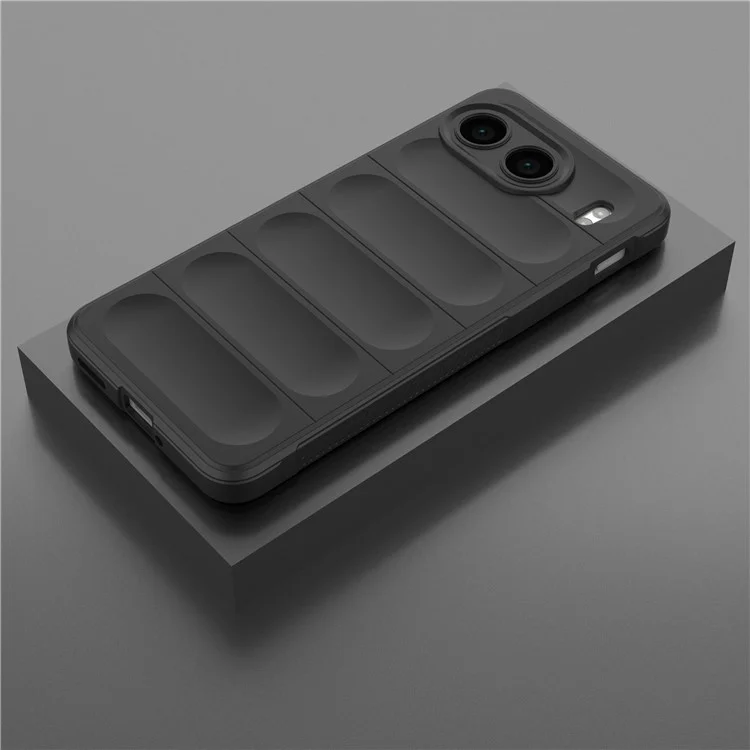 Для чехла OnePlus Nord 4 Anti-Drop Soft TPU Rugged Phone Back Cover - Black