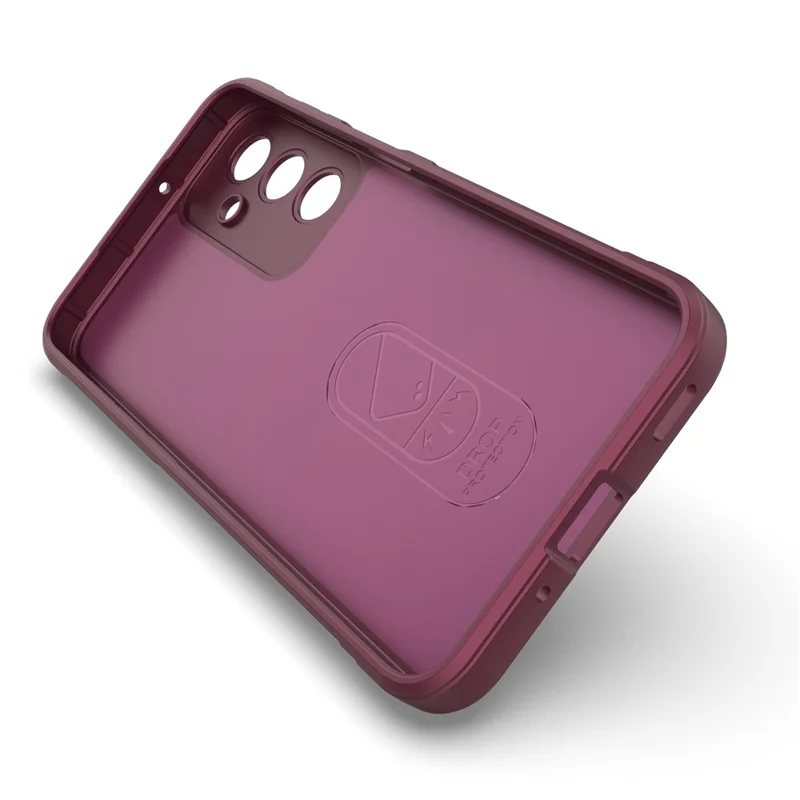 For Samsung Galaxy A16 5G / A16 4G Case Anti-Drop Soft TPU Rugged Phone Back Cover - Wine Red