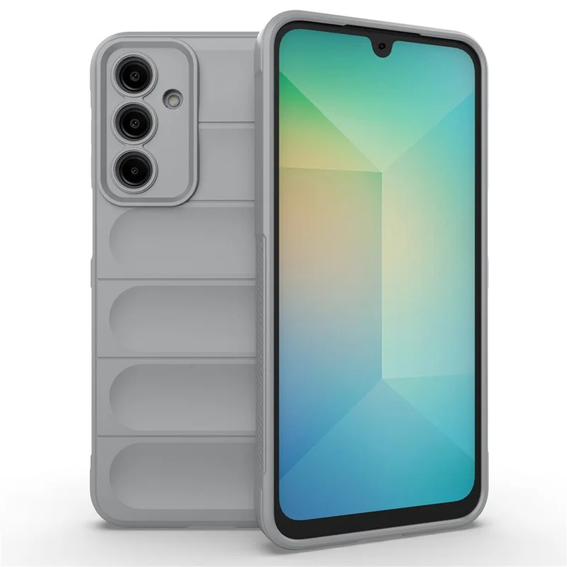 For Samsung Galaxy A16 5G / A16 4G Case Anti-Drop Soft TPU Rugged Phone Back Cover - Light Grey