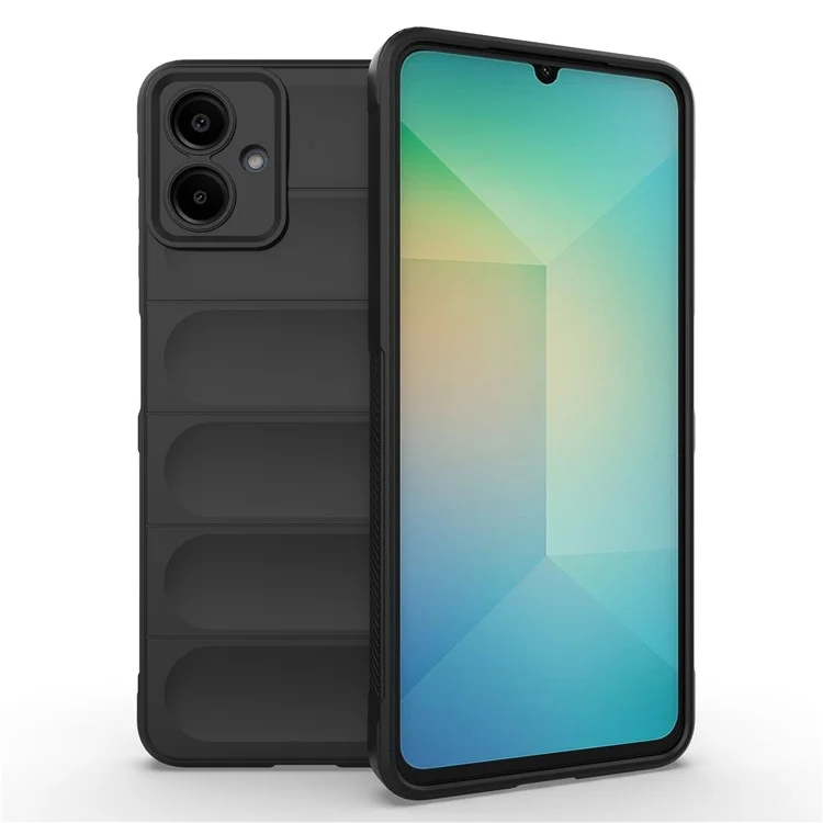 Pour Samsung Galaxy A06 Cas Anti-Drop Soft TPU Rugged Phone Back Cover - Noir
