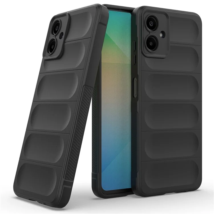 For Samsung Galaxy A06 4G Case Anti-Drop Soft TPU Rugged Phone Back Cover - White