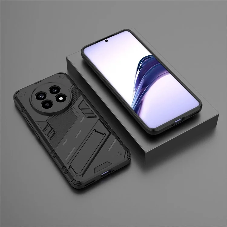 Для Realme 13 Pro 5G Case PC+TPU Shock -reseep Phone Cope с Kickstand - Черный