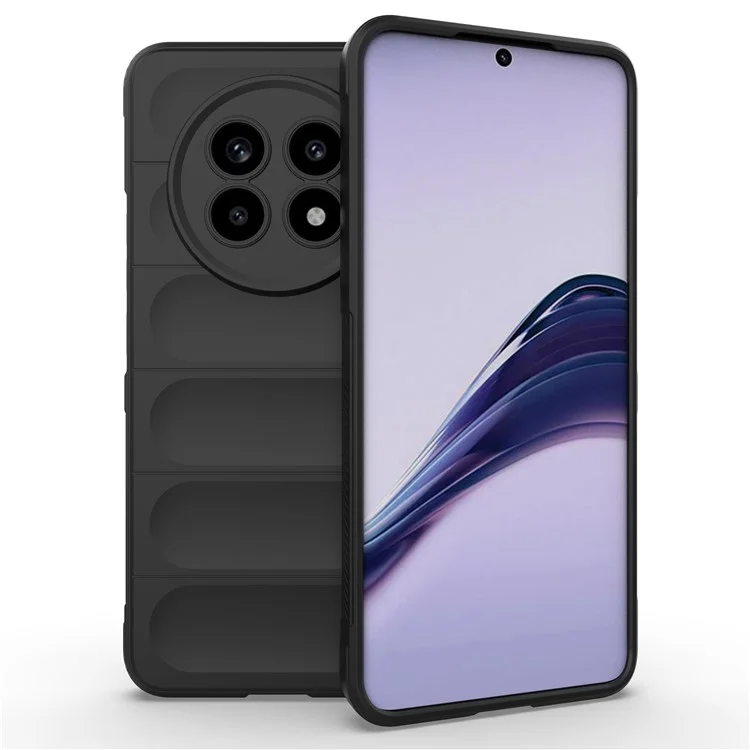 For Realme 13 Pro 5G (Global) / 13 Pro+ 5G (Global) Case Anti-Drop Soft TPU Rugged Phone Back Cover - Black