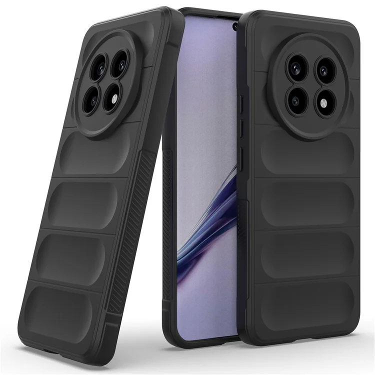 For Realme 13 Pro 5G (Global) / 13 Pro+ 5G (Global) Case Anti-Drop Soft TPU Rugged Phone Back Cover - Black
