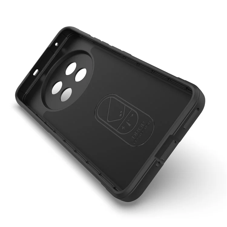 For Realme 13 Pro 5G (Global) / 13 Pro+ 5G (Global) Case Anti-Drop Soft TPU Rugged Phone Back Cover - Black