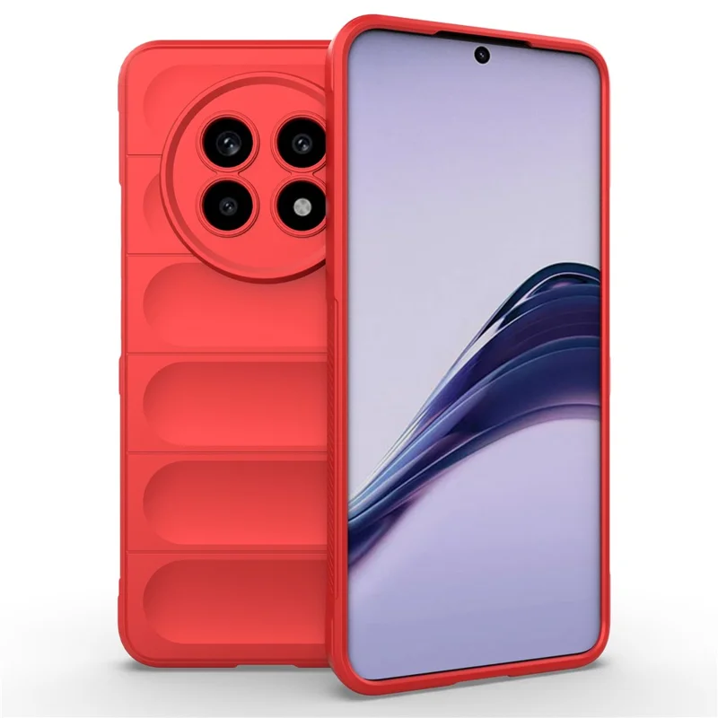 For Realme 13 Pro 5G (Global) / 13 Pro+ 5G (Global) Case Anti-Drop Soft TPU Rugged Phone Back Cover - Red