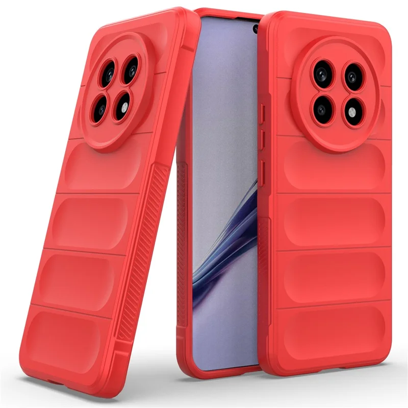 For Realme 13 Pro 5G (Global) / 13 Pro+ 5G (Global) Case Anti-Drop Soft TPU Rugged Phone Back Cover - Red