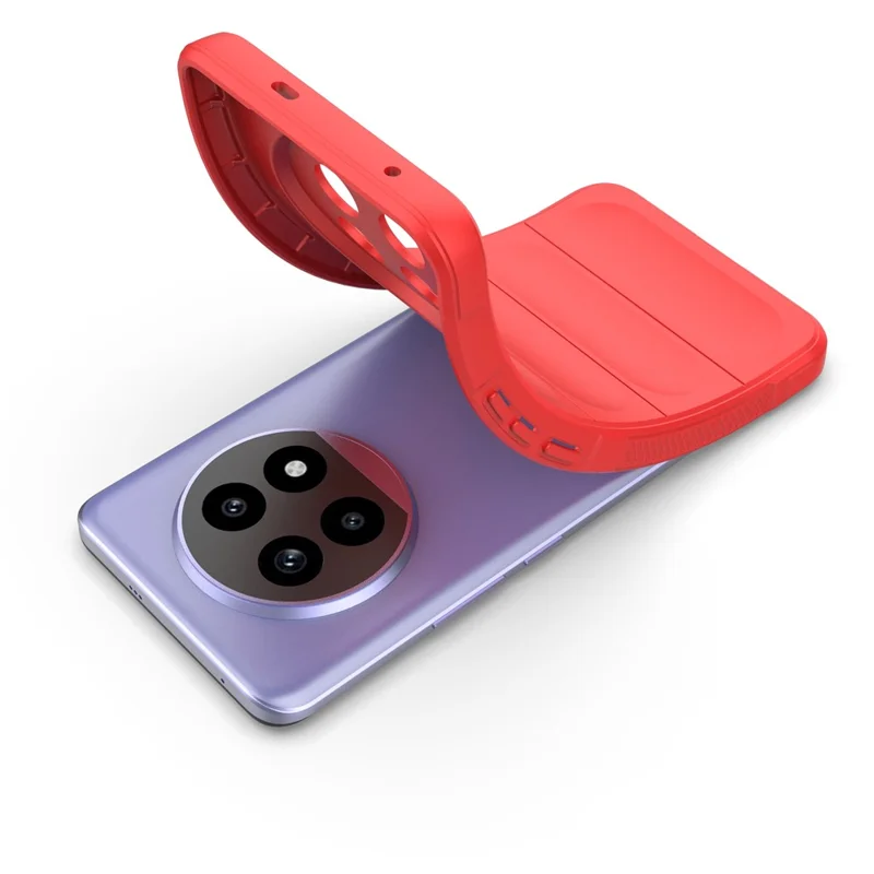 For Realme 13 Pro 5G (Global) / 13 Pro+ 5G (Global) Case Anti-Drop Soft TPU Rugged Phone Back Cover - Red