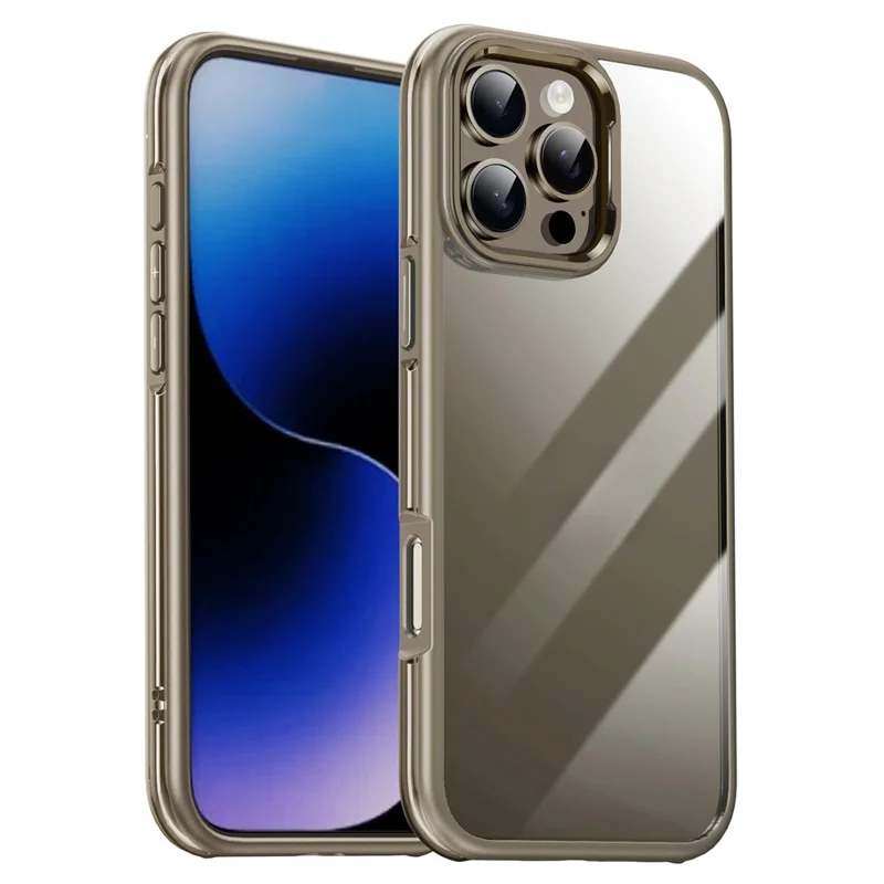 Ipaky For Iphone 16 Pro Обълектирующие TPU Case Shocbable Shock -reseep Phone Cover - Титановое Золото