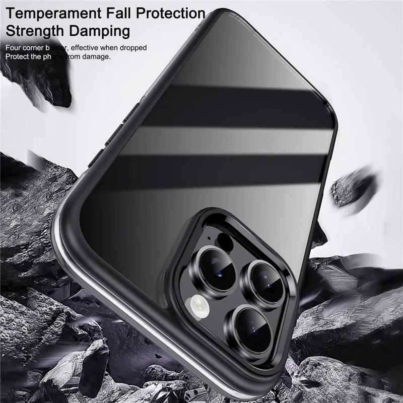 Ipaky For Iphone 16 Pro Обълектирующие TPU Case Shocbable Shock -reseep Phone Cover - Титановое Золото