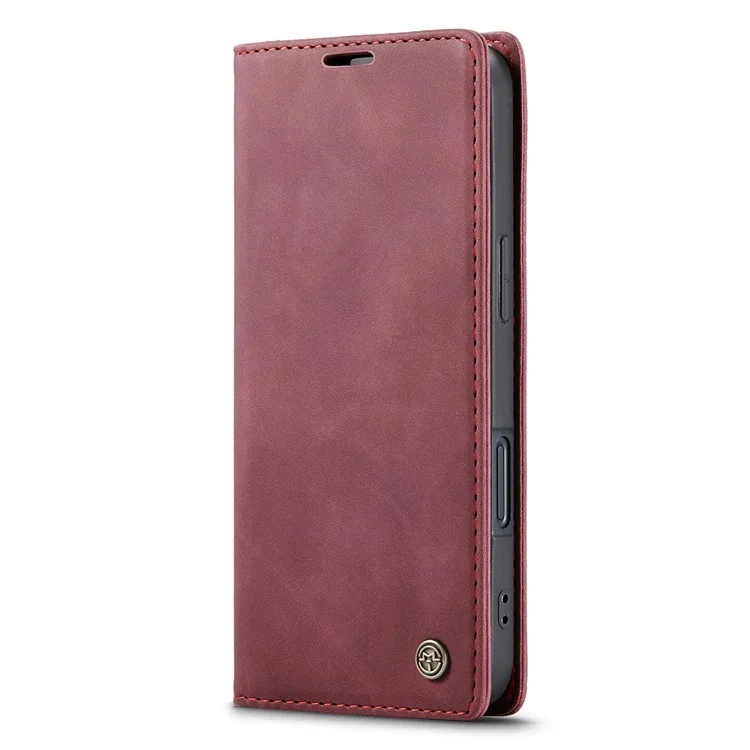 CASEME 013 Series Per iPhone 16 Custodia Porta Carte Supporto Stand in Pelle Custodia Telefono - Rosso