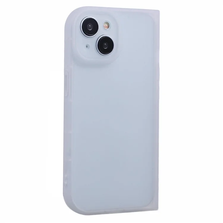HRX Series for iPhone 15 Case Book-Shaped Design Matte TPU Phone Cover - Transparent White