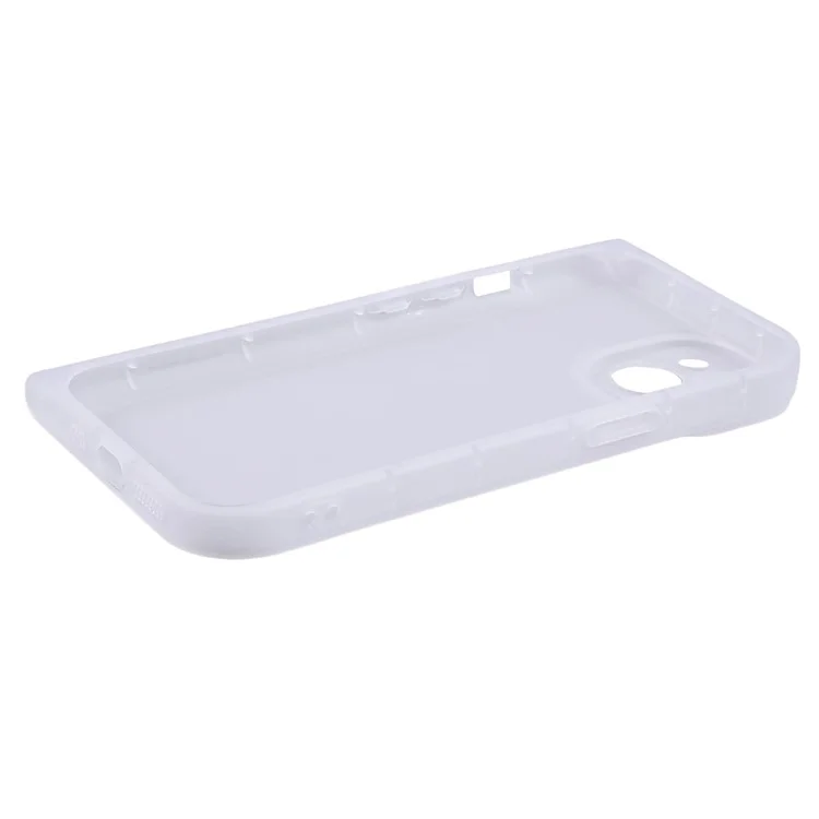 HRX Series for iPhone 15 Case Book-Shaped Design Matte TPU Phone Cover - Transparent White