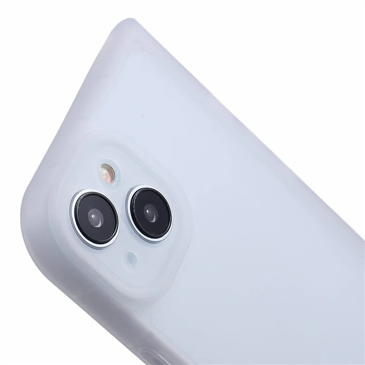 HRX Series for iPhone 15 Case Book-Shaped Design Matte TPU Phone Cover - Transparent White