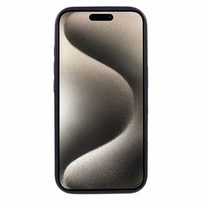 X-LEVEL Für iPhone 16 Case Geometrische PC+TPU+Leder Anti-Kratzer Handyhülle - Schwarz