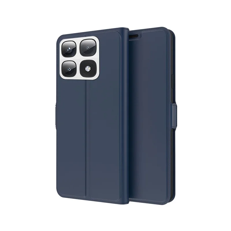 For Xiaomi 14T Pro Case Shockproof TPU Inner Shell Leather Phone Cover Card Slot - Blue