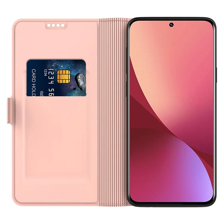 For Xiaomi 14T Case Shockproof TPU Inner Shell Leather Phone Cover Card Slot - Rose Gold