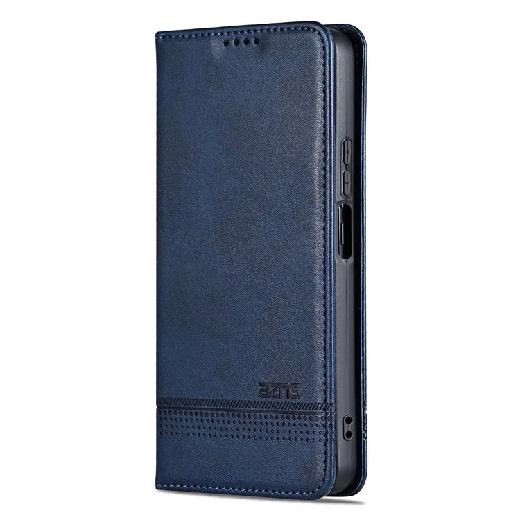 AZNS For Honor 200 Lite Case Cowhide Texture PU Leather Wallet Phone Cover - Blue