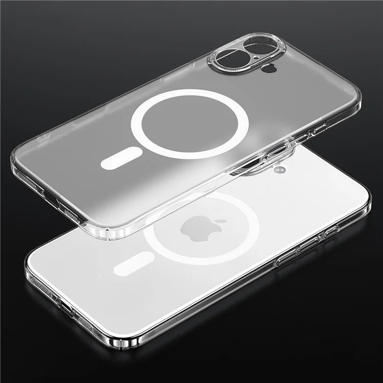Sulada Per Iphone 16 Plus Case Compatibile Con Magsafe PC+TPU Matte Translucent Cover