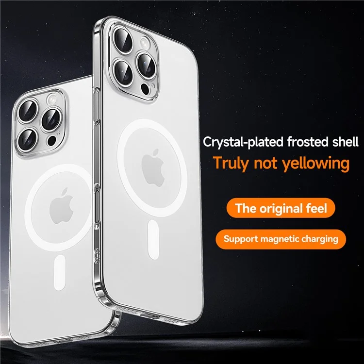 Sulada Для Iphone 16 Pro Case, Совместимый с Magsafe PC+TPU Matte Translucent Back Cover