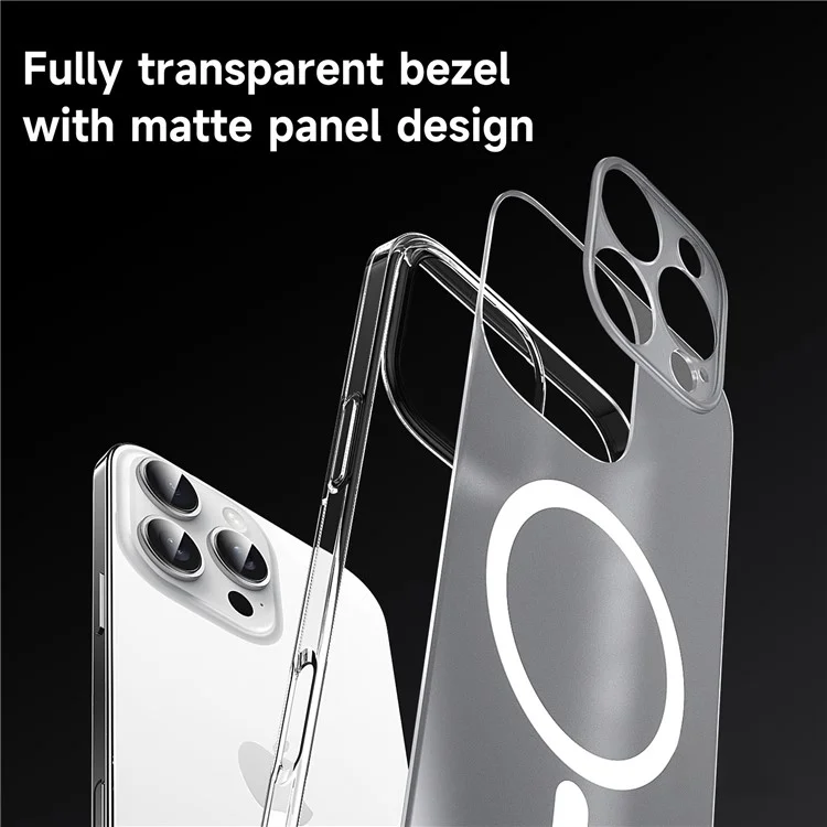Sulada Для Iphone 16 Pro Case, Совместимый с Magsafe PC+TPU Matte Translucent Back Cover