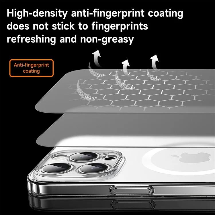 Sulada Для Iphone 16 Pro Case, Совместимый с Magsafe PC+TPU Matte Translucent Back Cover