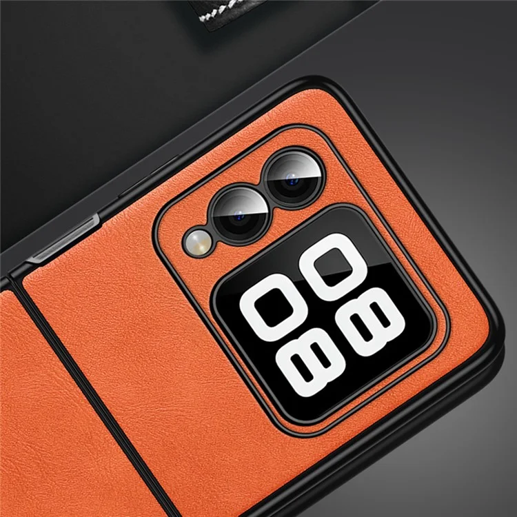 SULADA For Huawei nova Flip 5G Case PU Leather+TPU+PC Back Phone Cover - Orange