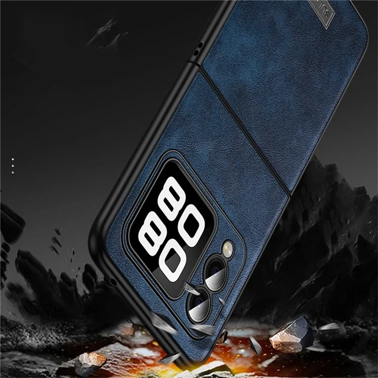 SULADA For Huawei nova Flip 5G Case PU Leather+TPU+PC Back Phone Cover - Orange