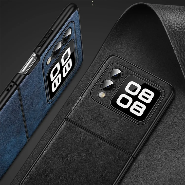 SULADA For Huawei nova Flip 5G Case PU Leather+TPU+PC Back Phone Cover - Orange