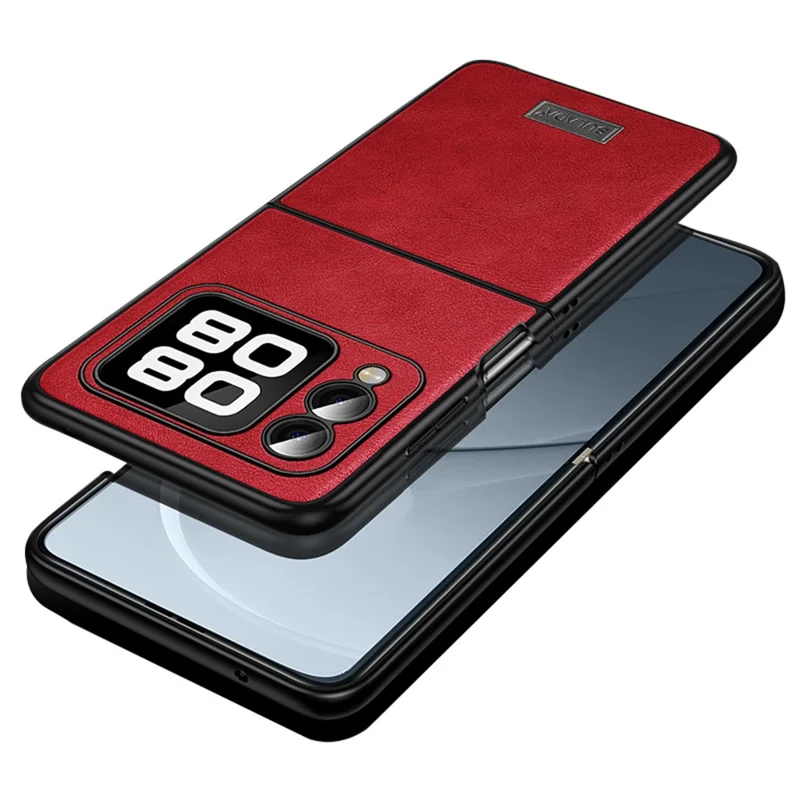 Sulada For Huawei Nova Flip 5G Case Case Кожа+tpu+пк Задняя Телефонная Крышка - Красный