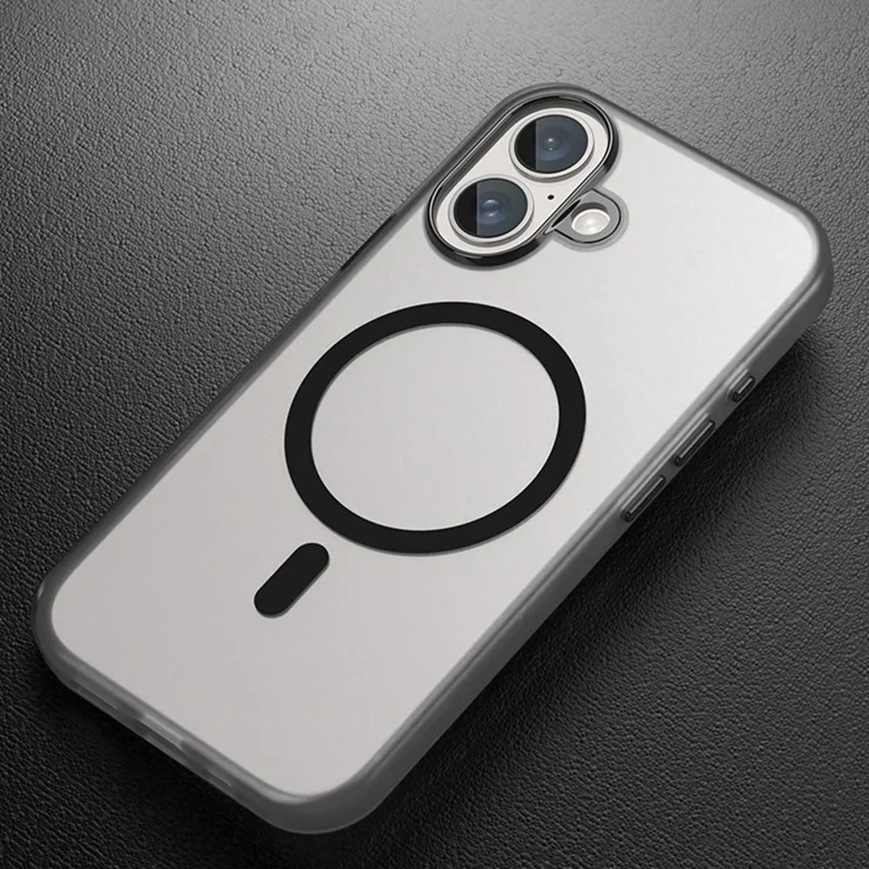 For iPhone 16 Case Compatible with MagSafe Skin-Touch PC+TPU Matte Phone Cover - Purple