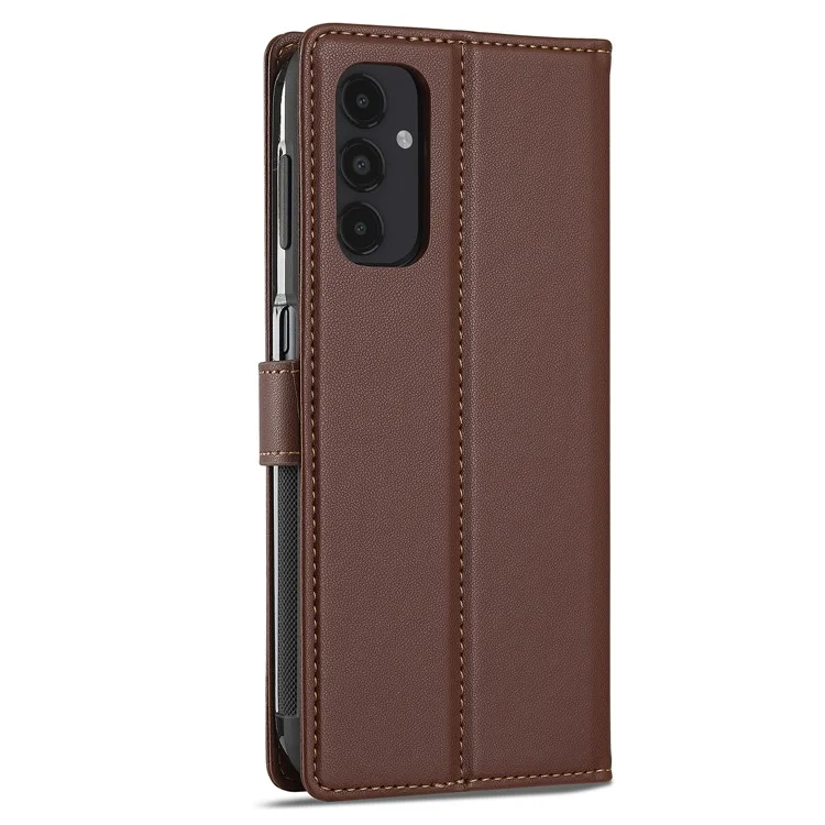 Lc. Série Imeeke L2 Para Samsung Galaxy A54 5G Casa PU Pulleta de Catura de Calaria Tape Magnética de - Marrom