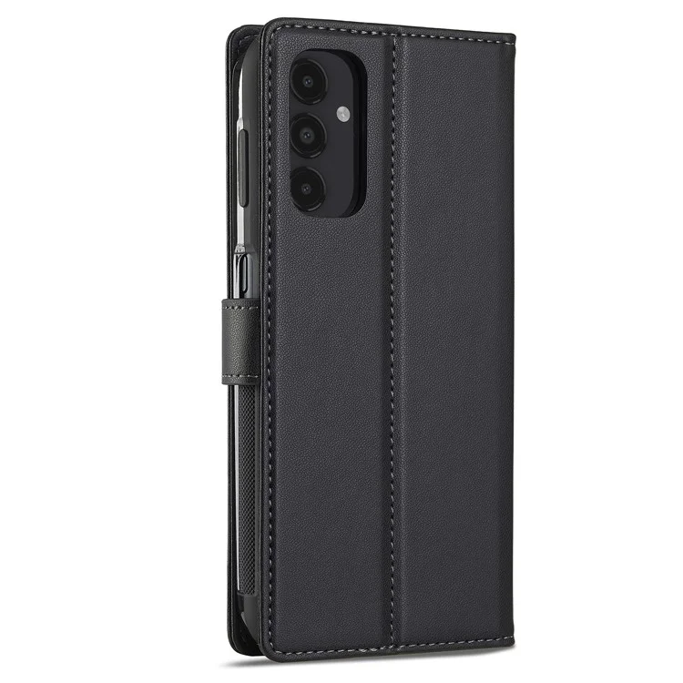 LC.IMEEKE L2 Series for Samsung Galaxy A34 5G Case PU Leather Wallet Detachable Magnetic Phone Cover - Black