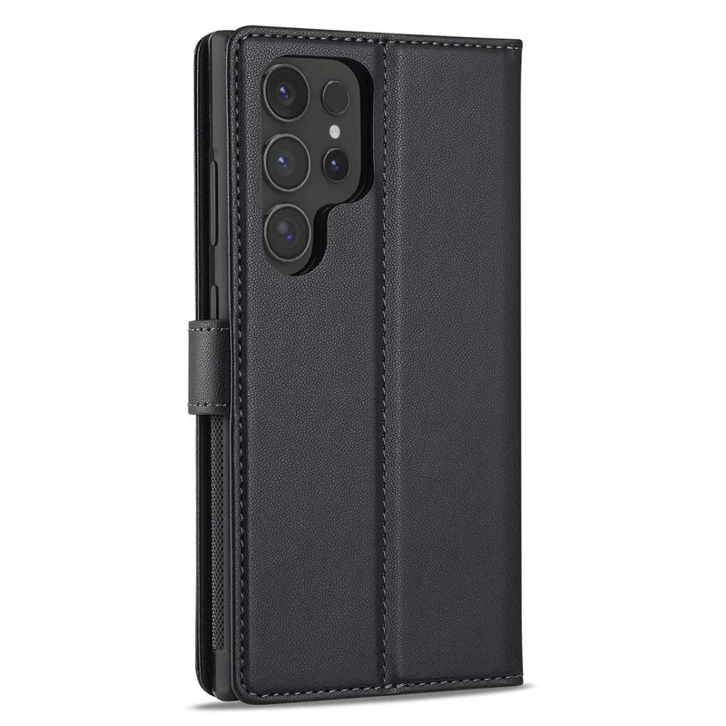 LC.IMEEKE L2 Series para Samsung Galaxy S23 Ultra Capa de Carteira de Couro PU Destacável com Capa Magnética - Preto
