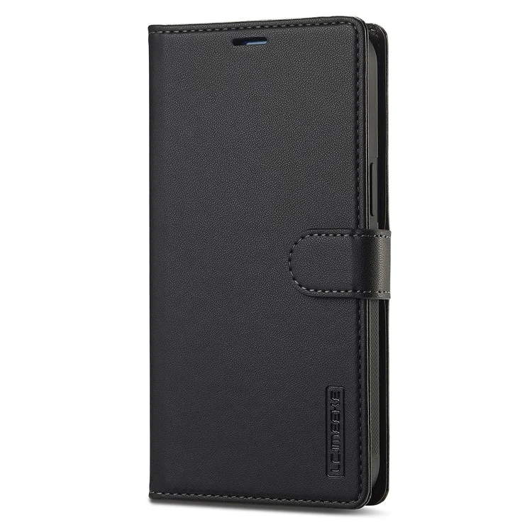 LC.IMEEKE Série L2 para iPhone 14 Pro Case PU Leather Wallet Destacável Capa Magnética de Telefone - Preto