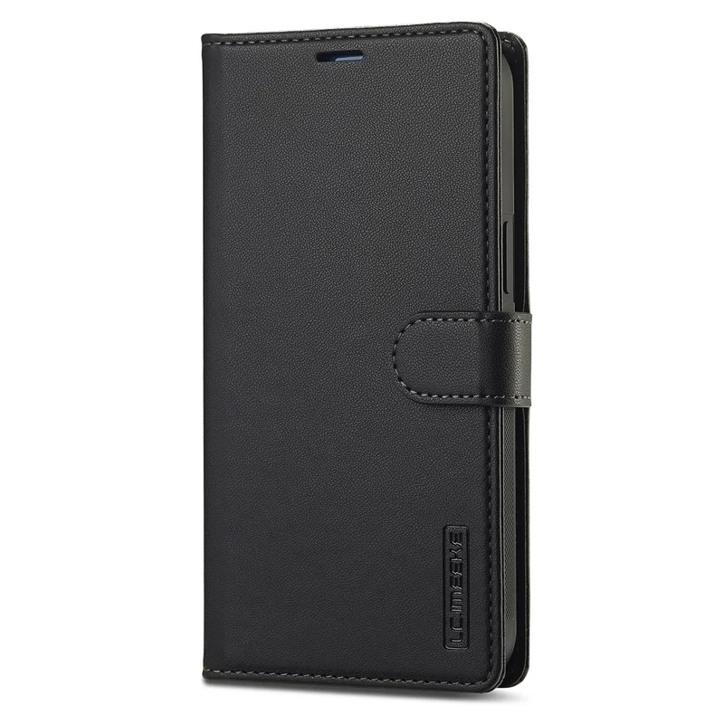 LC.IMEEKE L2 Series for iPhone 15 Pro Max Case PU Leather Wallet Detachable Magnetic Phone Cover - Black