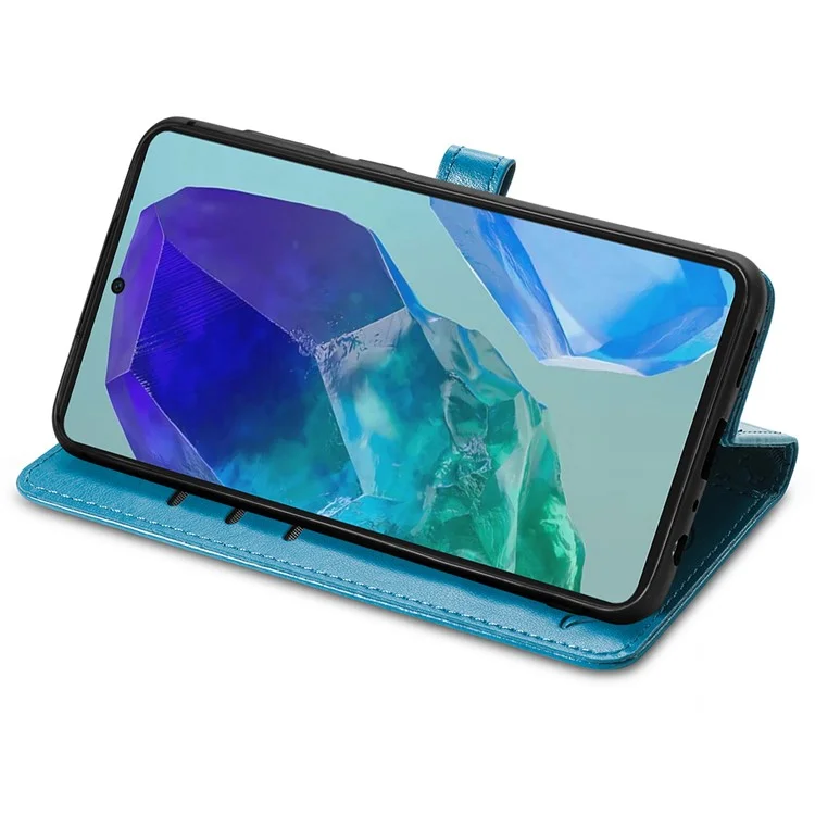 Para Samsung Galaxy A16 Case Flip Telephip Cover Patrón de Perro Lindo Gato Patrón - Azul