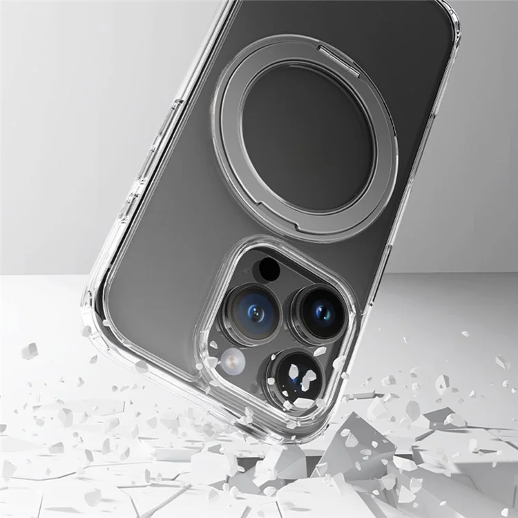 Rock For Iphone 16 Pro Kickstand Case Compatible Con Tpu Magsafe TPU+PC Back Tapa