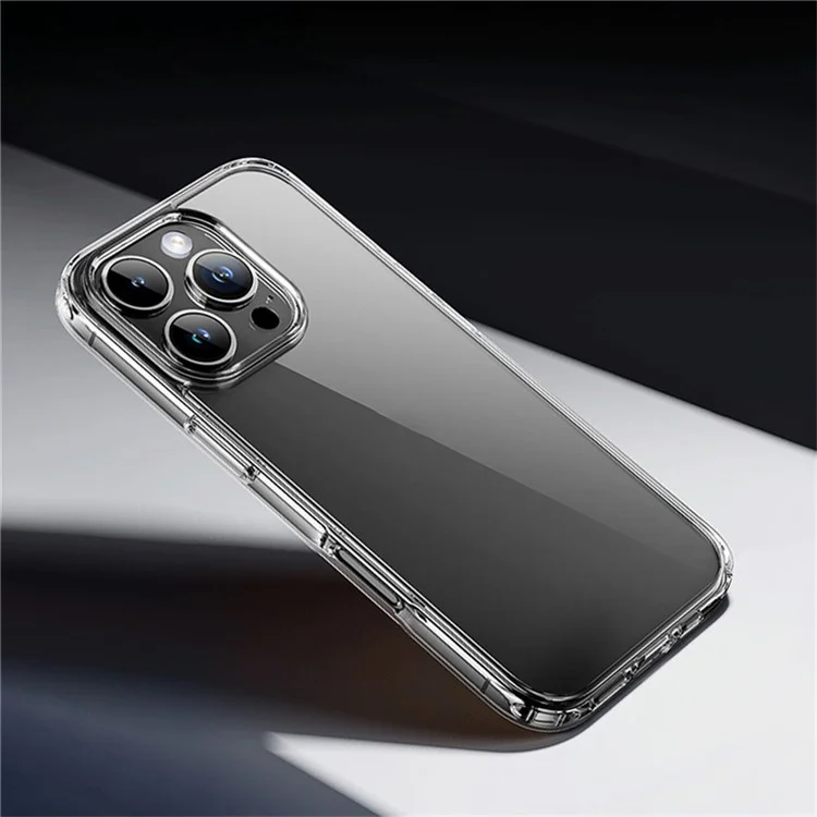 ROCK For iPhone 16 Pro Clear Phone Case PC+TPU Anti-Drop Phone Cover