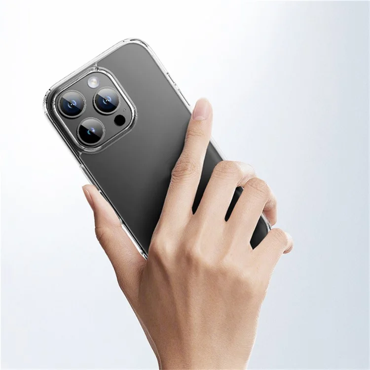 ROCK For iPhone 16 Pro Clear Phone Case PC+TPU Anti-Drop Phone Cover