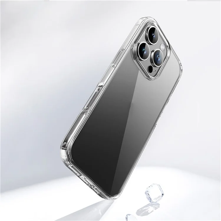 ROCK For iPhone 16 Pro Clear Phone Case PC+TPU Anti-Drop Phone Cover