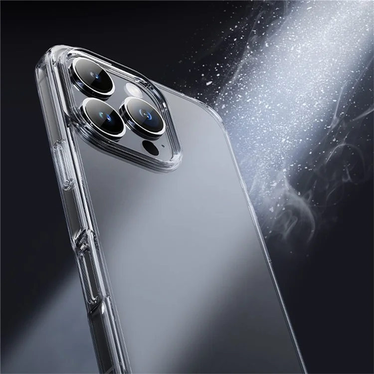 ROCK For iPhone 16 Pro Clear Phone Case PC+TPU Anti-Drop Phone Cover