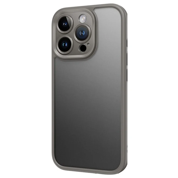 ROCK For iPhone 16 Pro Phone Case Skin-Touch PC+TPU Shockproof Back Cover - Grey