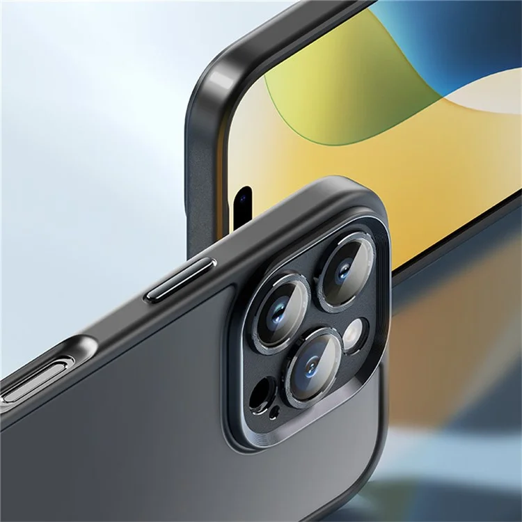 ROCK For iPhone 16 Pro Phone Case Skin-Touch PC+TPU Shockproof Back Cover - Grey