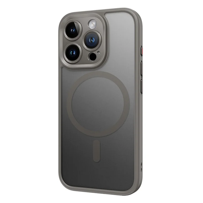 ROCK For iPhone 16 Pro Magnetic Case Compatible with MagSafe Skin-Touch PC+TPU Phone Cover - Grey