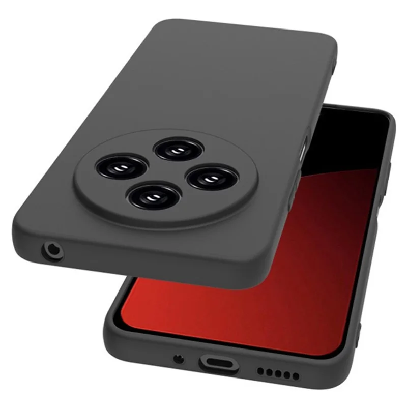 WANLONFENG MS Series for Xiaomi Poco C75 4G / Redmi 14R 5G / 14C 4G TPU Case Matte Back Cover with Tempered Glass