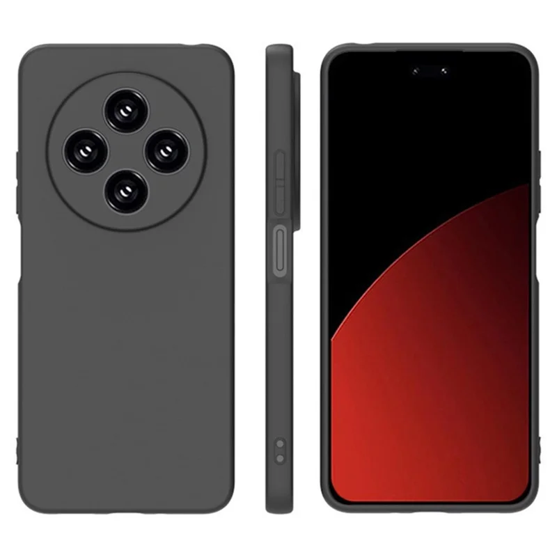 WANLONFENG MS Series for Xiaomi Poco C75 4G / Redmi 14R 5G / 14C 4G TPU Case Matte Back Cover with Tempered Glass