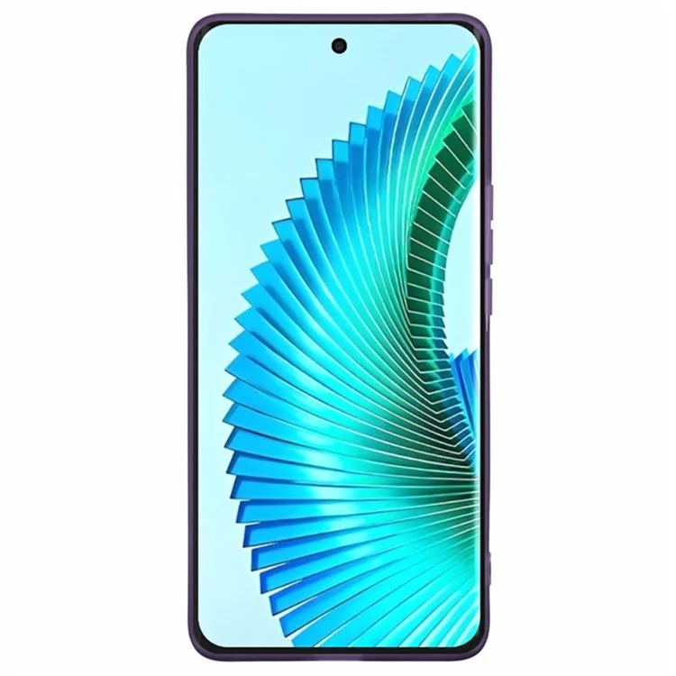 Wanlonfeng DKSM Series Для Honor X9b 5G TPU Case Case Case Case Cope Cope с Закаленным Стеклом - Прозрачный Фиолетовый