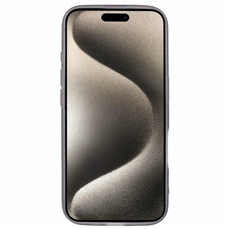 Serie DKSM Wanlonfeng Para Iphone 16 Plus Case TPU Cubierta Del Teléfono Con Vidrio Templado - Negro Transparente